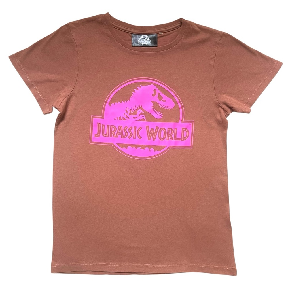 COTTON ON KIDS GIRLS JURASSIC WORLD SHORT SLEEVE T-SHIRT SIZE 8